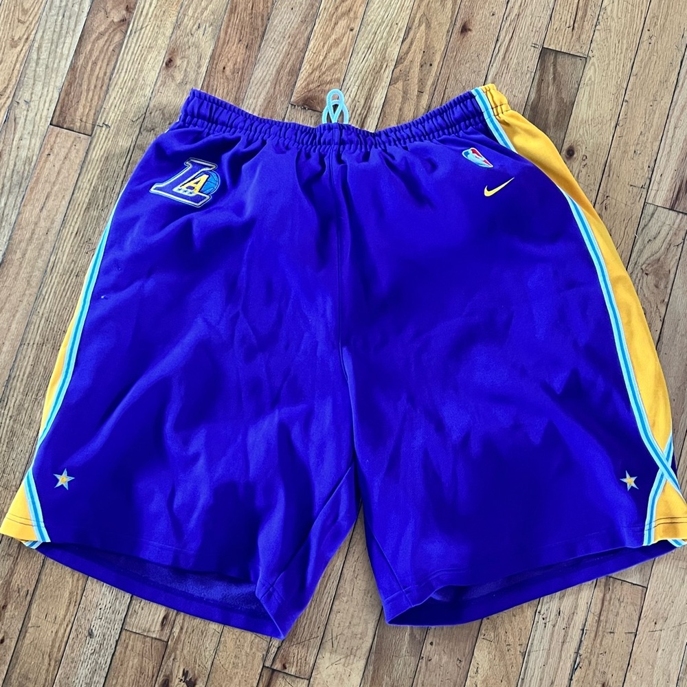 LA Lakers vintage shorts.